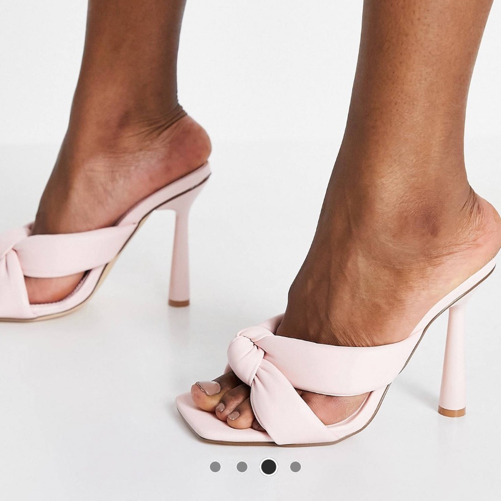 Asos Truffle Collection Mule Square Toe Heels - image 3